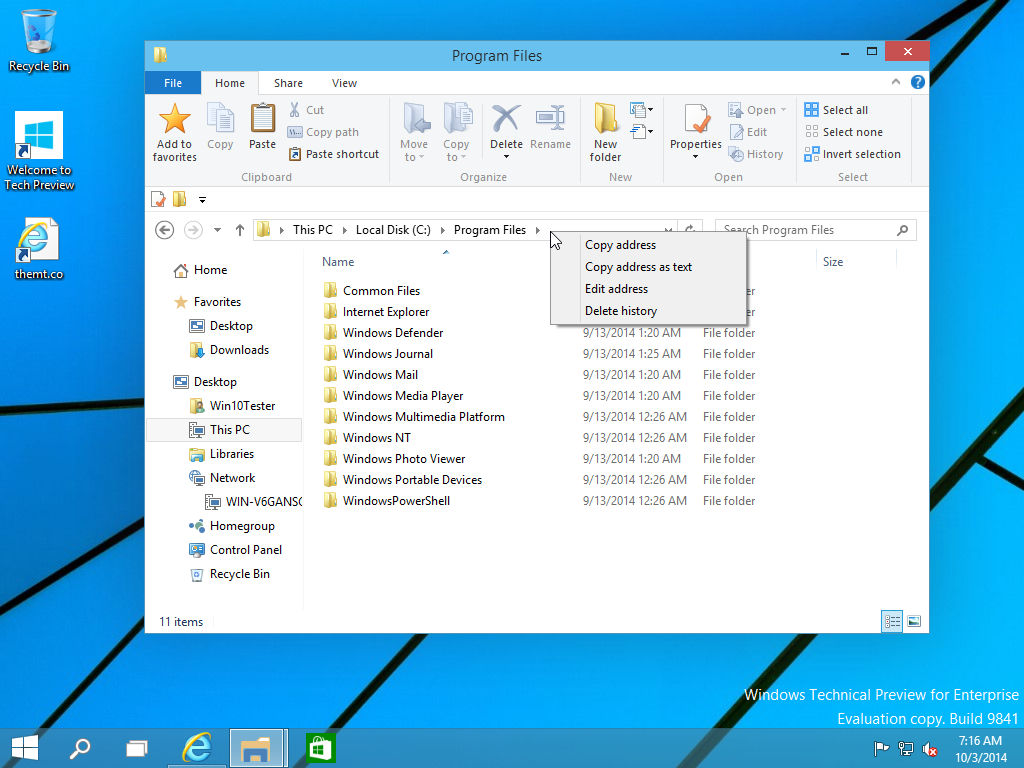 Windows 10 Copy Address Windows 10 Copy Address